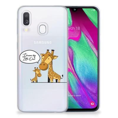 Samsung Galaxy A40 Telefoonhoesje met Naam Giraffe Samsung Galaxy A40 Telefoonhoesje met Naam Giraffe