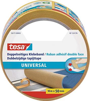 Tapijttape tesa® universal 10mx50mm dubbelzijdig wit | 6 stuks