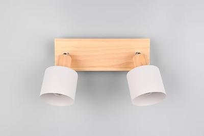 Trio Dubbele plafondlampShanti met houtlook - 862700276