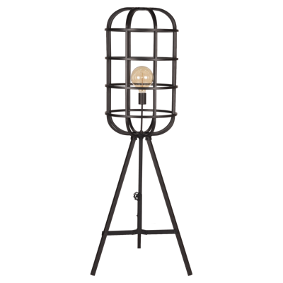 LABEL51 Vloerlamp 'Twine', Metaal, 145cm, kleur Zwart