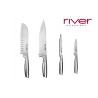 Messen Set River Roestvrij staal 4 pcs - thumbnail