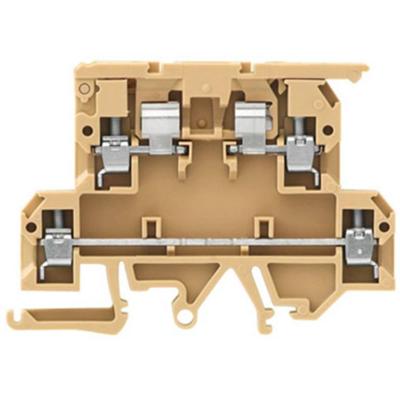 Weidmüller 9503350000 Zekering-serieklem 4 mm Schroeven Beige, Geel 50 stuk(s) Piece