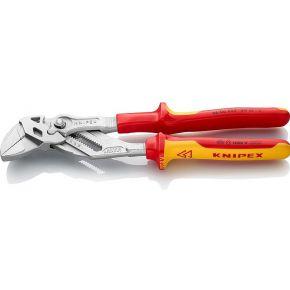Knipex Sleuteltang | lengte 250 mm spanwijdte 46 mm | verchroomd meercomponenten mantels | VDE | 1 stuk - 86 06 250 - 86 06 250