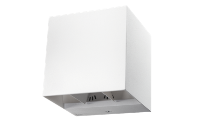 SG Artes wit 8W 3000K LED 480 lumen up/down binnen buiten kubusvorm dimbaar lichtbundel instelbaar