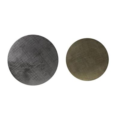Light & Living Bijzettafel 'Rengo' Set van 2 stuks, kleur Zwart/Antiek Brons