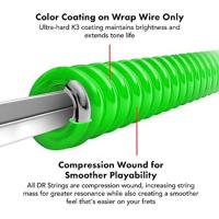 DR Strings NMCE-10 Hi-Def Neon Multi-Color Medium 10-46 elektrische gitaarsnaren - thumbnail