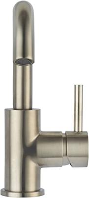 Saqu Shine wastafelkraan draaibaar geborsteld staal pvd-coating Saqu Shine wastafelkraan draaibaar geborsteld staal pvd-coating