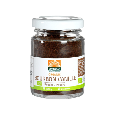 Mattisson HealthStyle Organic Bourbon Vanille Poeder Mattisson HealthStyle Organic Bourbon Vanille Poeder