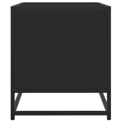 Tv-meubel 180x40x46 cm bewerkt hout zwart - thumbnail