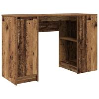 Bureau 120x42x76 cm spaanplaat oud hout - thumbnail