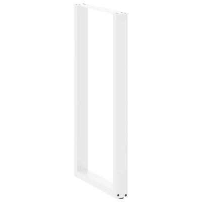Bartafelpoten 2 st U-vormig 60x(110-111) cm staal wit