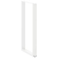 Bartafelpoten 2 st U-vormig 60x(110-111) cm staal wit - thumbnail