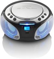 Lenco scd-550 draagbare radio/cd speler zilver - thumbnail