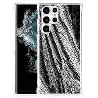 Stevig Telefoonhoesje Samsung Galaxy S22 Ultra Boomschors Grijs - thumbnail