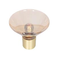Steinhauer TafellampAmbiance goud met amber glas - 3401ME - thumbnail