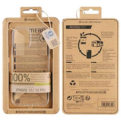 Telefoonhoes Muvit for Change iPhone 12/12 Pro Transparant Telefoonhoes Muvit for Change iPhone 12/12 Pro Transparant
