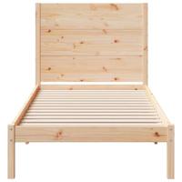 Bedframe extra lang zonder matras massief hout 90x210 cm - thumbnail
