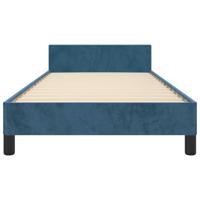 Bedframe zonder matras 120x190 cm fluweel donkerblauw - thumbnail