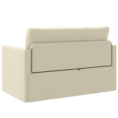 Slaapbank 110cm Crème Kunstleer