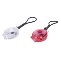 Benson LED fietslampset met elastiek mini 2 delig rood/wit - 5700335 - thumbnail