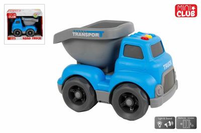 Cilgro Mini club kiepauto met licht en geluid, 16 cm groot blauw