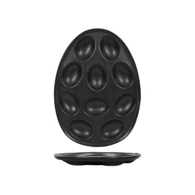 Eierschaal zwart 10 eieren 26x19x2cm