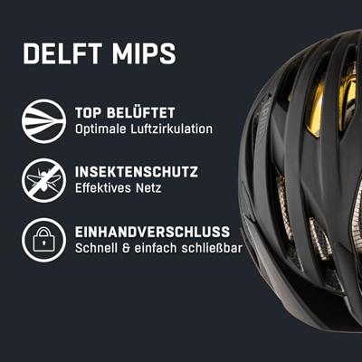 Olympic Sportswear Alpina sports tour helm delft mips 51-56 mat zwart