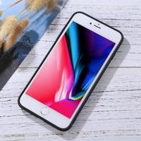 iPhone 7 Plus & 8 Plus anti-slip Koolstofvezel structuur TPU TOTUDESIGN back cover Hoesje (zwart) - thumbnail