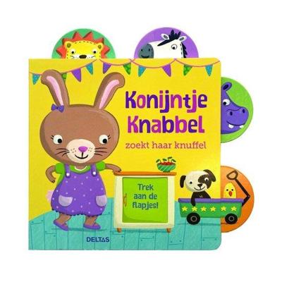 Deltas Konijntje knabbel zoekt haar knuffel