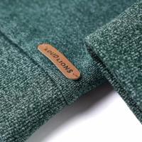 Kindertrui met motorprint 92 gemleerd donkergroen - thumbnail