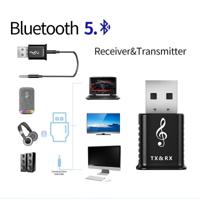 MSD168 2 in 1 Bluetooth zender ontvanger Mini 3 5 mm AUX stereo draadloze Bluetooth 5 0 adapter voor auto TV PC MP3 - thumbnail