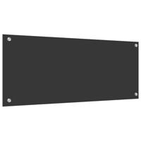 VidaXL Keuken spatscherm donkergrijs 100 x 40 cm gehard glas - thumbnail