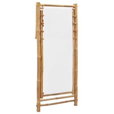 VidaXL Terrasstoel bamboe en canvas