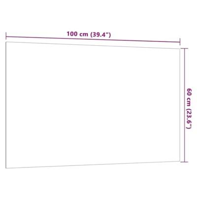 Wandmagneetbord 100x60 cm gehard glas wit