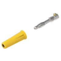Electro PJP 1060-C-CD1-J Pluimstekker Stekker, recht Stift-Ø: 4 mm Geel 1 stuk(s) - thumbnail