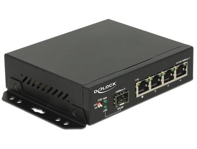 DeLOCK Gigabit Ethernet Switch 4 Port + 1 SFP