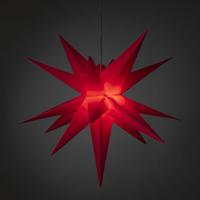 Konstsmide 5971-550 Kerstster Ster Warmwit LED Rood Energielabel: G (A - G) - thumbnail