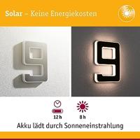 Paulmann 79850 4000870798508 Huisnummerlamp op zonne-energie Energielabel: A (A - G) 0.20 W Warmwit Zwart - thumbnail