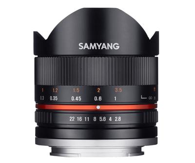 Samyang 8mm F/2.8 Fisheye II Sony E-system zwart