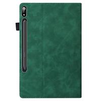 Lunso - Lenovo Tab P12 Pro - Luxe Bookcase hoes - Groen - thumbnail