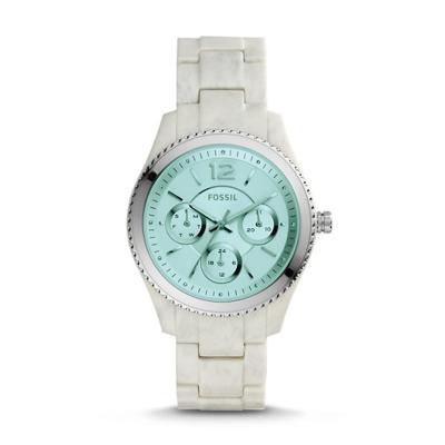 Horlogeband Fossil ES4019 Kunststof/Plastic Bruin 18mm Horlogeband Fossil ES4019 Kunststof/Plastic Bruin 18mm