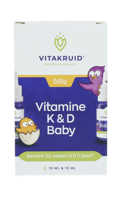Vitakruid Vitamine K en D Baby druppels - thumbnail