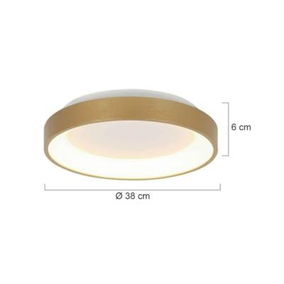 Steinhauer PlafondlampRinglede design goud Ø 38cm - 3691GO