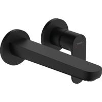 Hansgrohe Inbouw Wastafelmengkraan Rebris S Eengreeps Wandmontage Met Uitloop 20 cm Mat Zwart - thumbnail