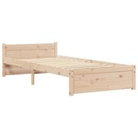Bedframe massief hout 90x190 cm - thumbnail