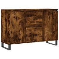 Dressoir 104x35x70 cm bewerkt hout gerookt eikenkleurig - thumbnail
