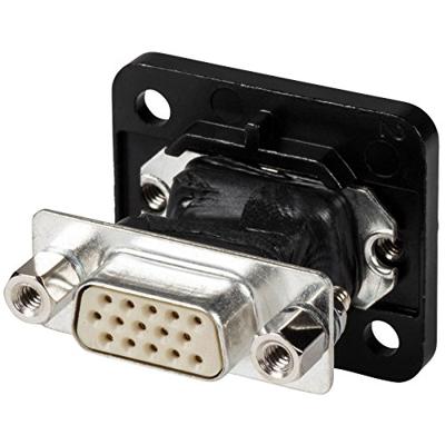 Neutrik NADB15MF-B VGA DSUB15 male - female doorvoer zwart