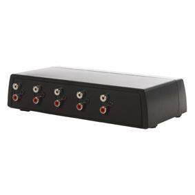Audioswitch handmatig met 4 ingangen Audioswitch handmatig met 4 ingangen