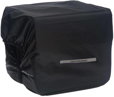 Regenhoes New Looxs voor dubbele tassen 40cm x 97cm met reflectie - zwart