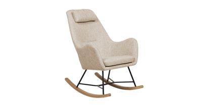 Beliani - ARRIE - Schommelstoel - Beige - Polyester Beliani - ARRIE - Schommelstoel - Beige - Polyester